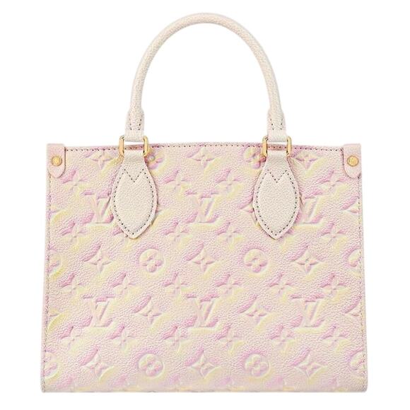 Louis Vuitton LV Onthego PM Stardust Pink Leather *NEW Full Inclusion - Picture 3 of 12